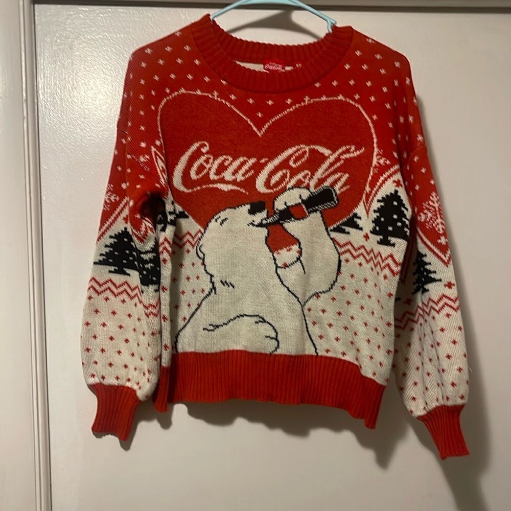 Coca Cola Christmas polar bear sweater XS